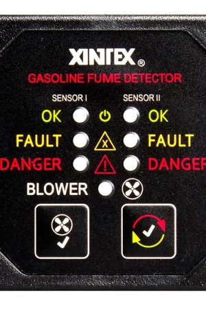 Fireboy-Xintex Gasoline Fume Detector w/Dual Channel Blower Control - 12/24V High Quality