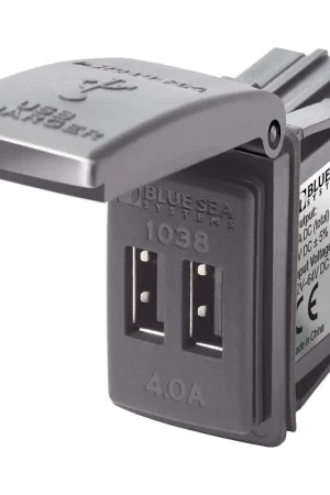 Special Offer Blue Sea 48v Dual USB Charger Contura Switch Mount #1038