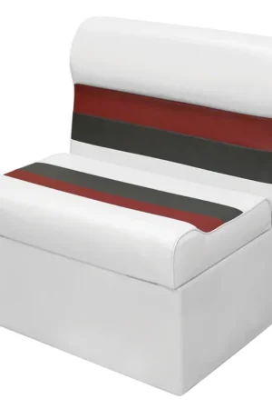 Wise 27" Lounge Seat White/Charcoal/Red #8WD95-1009 Fan Favorite