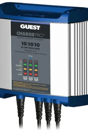Guest On-Board Battery Charger 30a 12v 3-Bank 120v #2731A Seasonal Sale