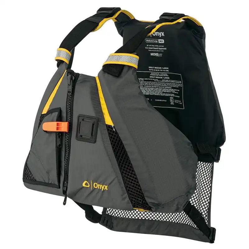 Onyx Paddle Sports Life Vest M/L Yellow #122200-300-040-18 Buy Today