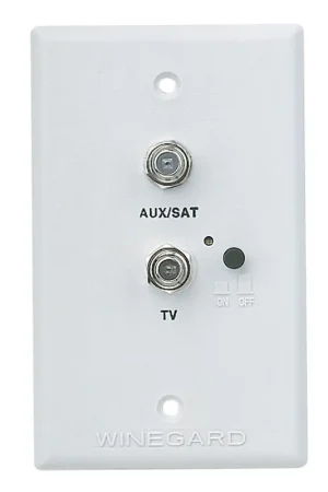 Free Returns Winegard Wall Plate/Power Supply White #RV-7542