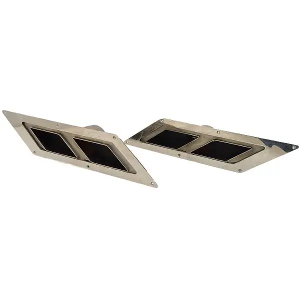 Chaparral Boat Exhaust Vents | 24 1/4 x 5 1/8 Inch SS (Set of 2) Buy Direct