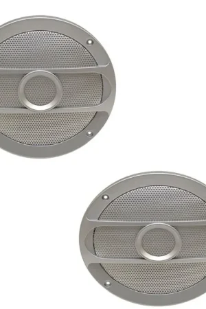 Affordable Boat Speaker Grille Cover | Godfrey 7 Inch Silver Plastic (Pair)
